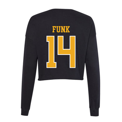 Canisius - NCAA Men's Ice Hockey : Trey Funk - Women's Cropped Crew Fleece-1