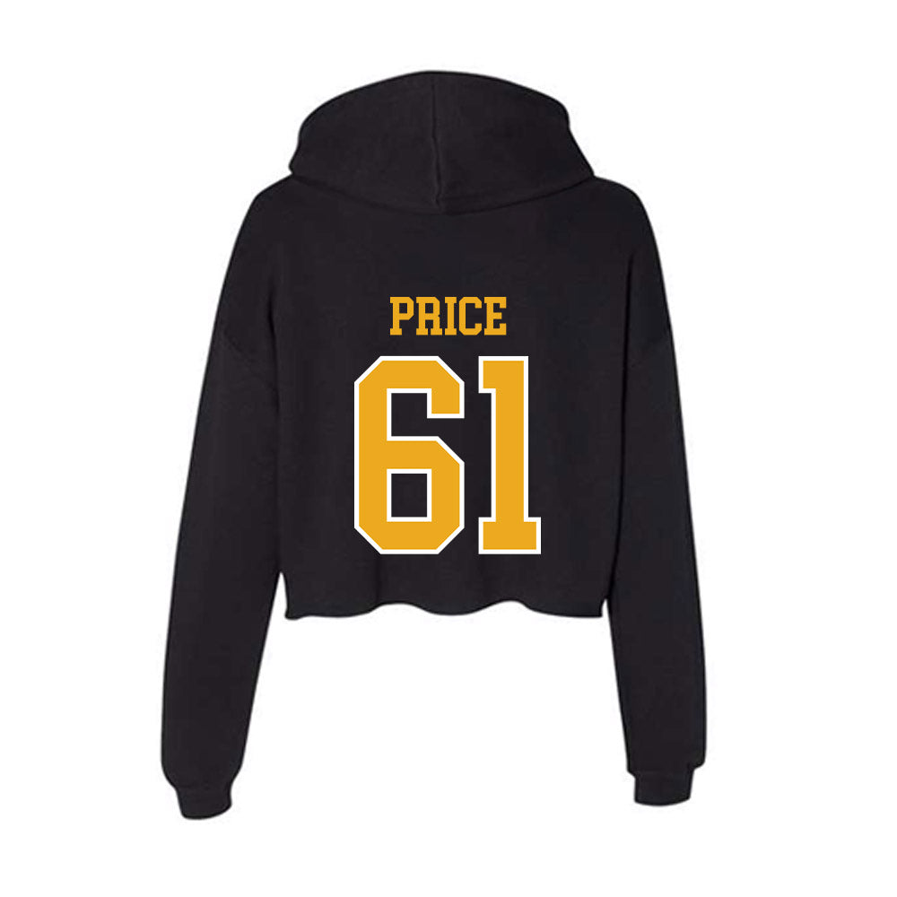 Canisius - NCAA Men's Ice Hockey : Hunter Price - Women's Crop Fleece Hoodie-1