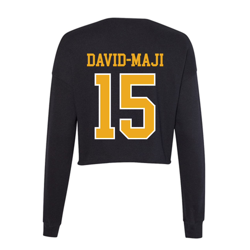 Canisius - NCAA Men's Basketball : Maji David-Maji - Women's Cropped Crew Fleece-1