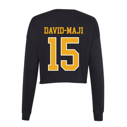 Canisius - NCAA Men's Basketball : Maji David-Maji - Women's Cropped Crew Fleece-1