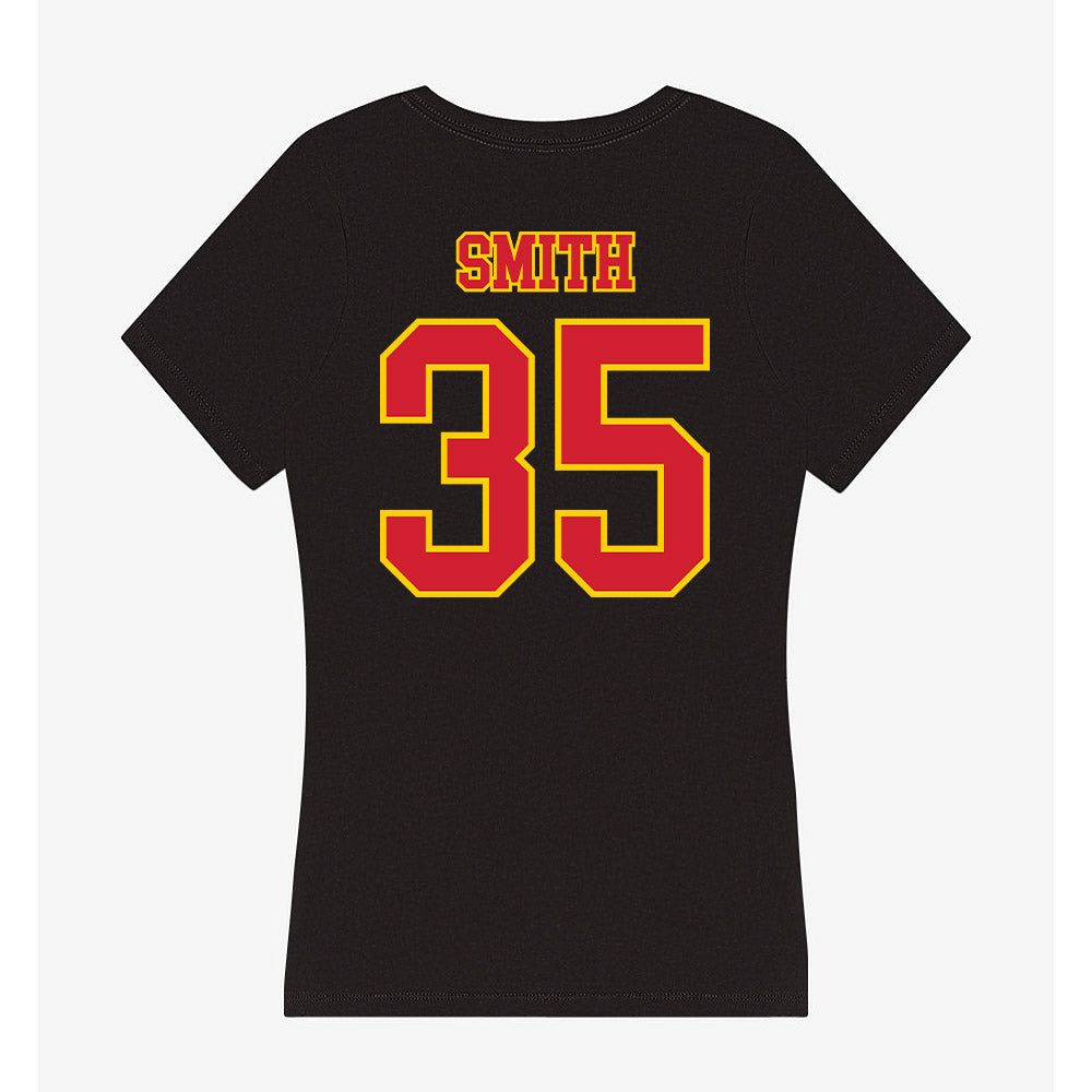 Pitt State - NCAA Football : Jahkobie Smith - Women's V-Neck T-Shirt-1