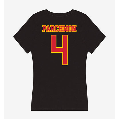 Pitt State - NCAA Football : Kuron Parchmon - Women's V-Neck T-Shirt-1