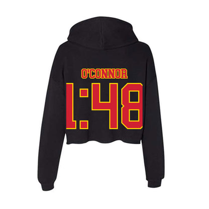 Pitt State - NCAA Men's Track & Field : Nick O'Connor - Women's Crop Fleece Hoodie-1