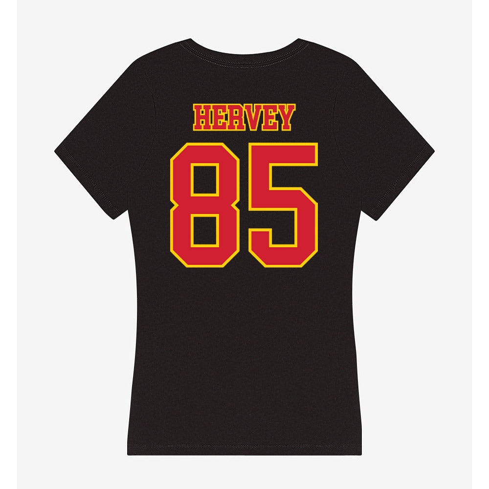 Pitt State - NCAA Football : Cortland Hervey - Women's V-Neck T-Shirt-1