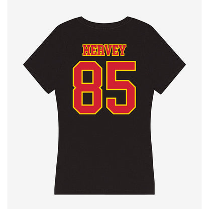 Pitt State - NCAA Football : Cortland Hervey - Women's V-Neck T-Shirt-1