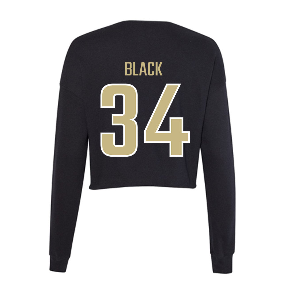 Jacksonville - NCAA Women's Soccer : Anaya Black - Classic Shersey Women's Cropped Crew Fleece-1