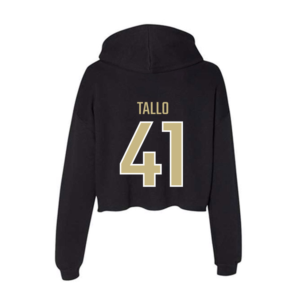 Jacksonville - NCAA Men's Lacrosse : Peyton Tallo - Classic Shersey Women's Crop Fleece Hoodie-1