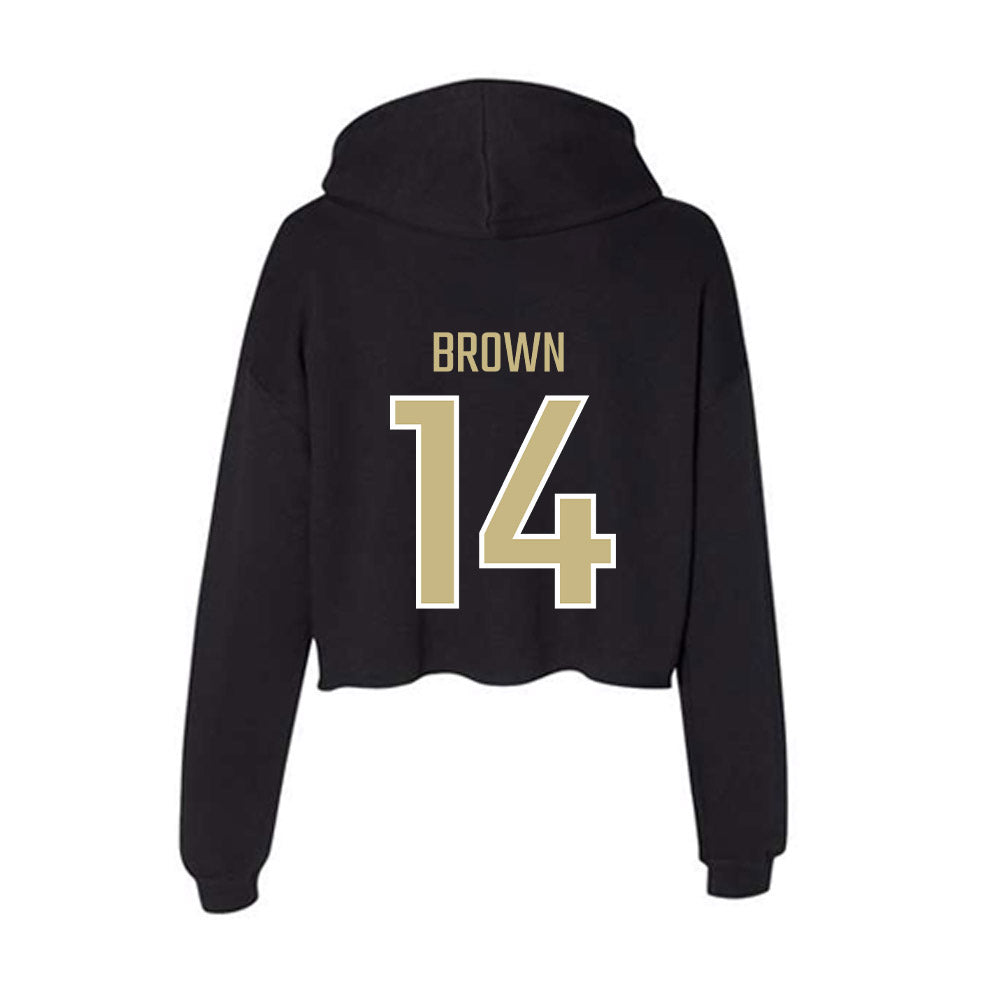 Jacksonville - NCAA Men's Lacrosse : Nicky Brown - Classic Shersey Women's Crop Fleece Hoodie-1