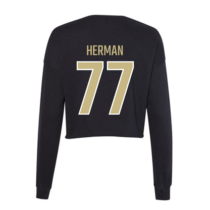 Jacksonville - NCAA Women's Lacrosse : Maddie Herman - Classic Shersey Women's Cropped Crew Fleece-1