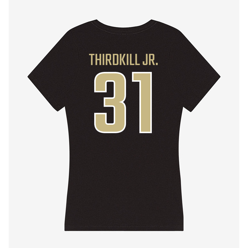 Jacksonville - NCAA Men's Basketball : Jason Thirdkill Jr. - Classic Shersey Women's V-Neck T-Shirt-1