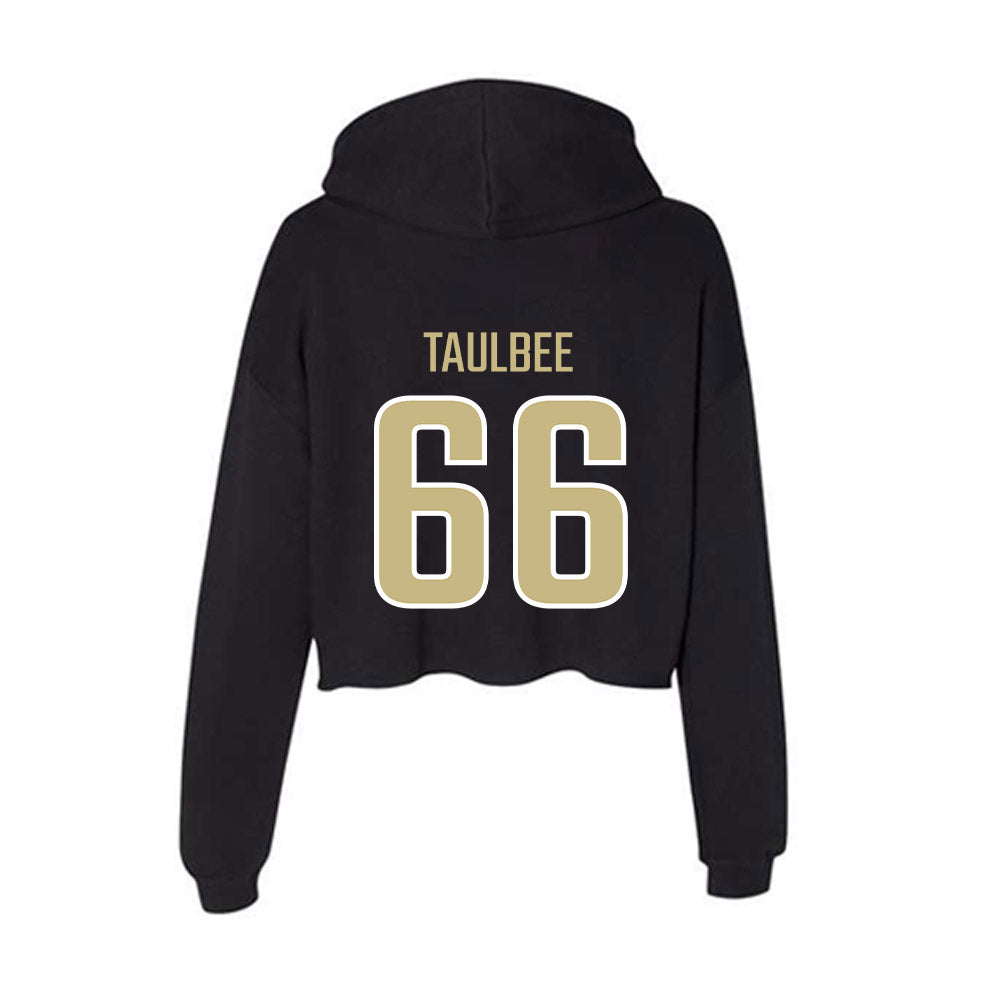 Jacksonville - NCAA Men's Lacrosse : Cal Taulbee - Classic Shersey Women's Crop Fleece Hoodie-1
