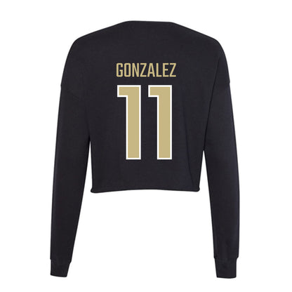 Jacksonville - NCAA Men's Soccer : Juan Pablo Gonzalez - Classic Shersey Women's Cropped Crew Fleece-1