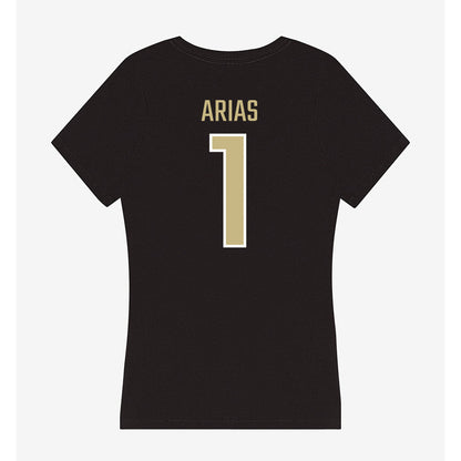 Jacksonville - NCAA Men's Basketball : Chris Arias - Classic Shersey Women's V-Neck T-Shirt-1