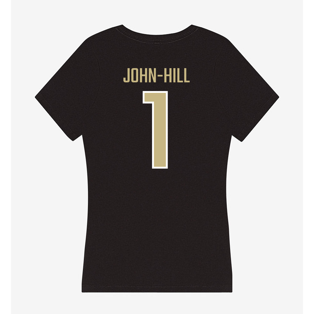 Jacksonville - NCAA Men's Lacrosse : Daylin John-Hill - Classic Shersey Women's V-Neck T-Shirt-1