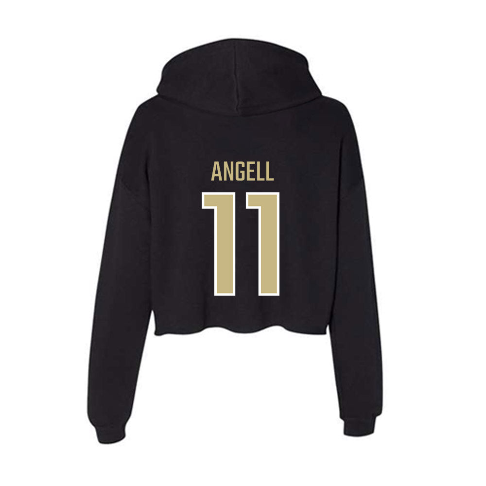 Jacksonville - NCAA Men's Lacrosse : Gavin Angell - Classic Shersey Women's Crop Fleece Hoodie-1