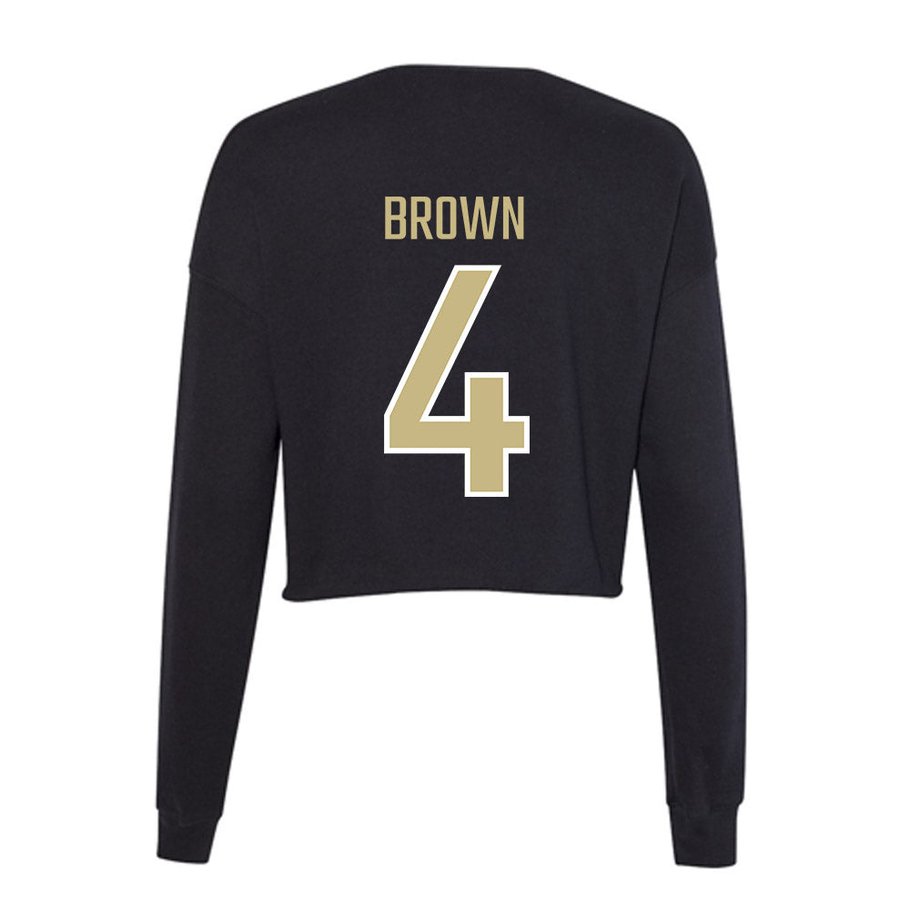 Jacksonville - NCAA Men's Basketball : Dee Brown - Classic Shersey Women's Cropped Crew Fleece-1