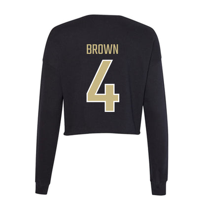 Jacksonville - NCAA Men's Basketball : Dee Brown - Classic Shersey Women's Cropped Crew Fleece-1