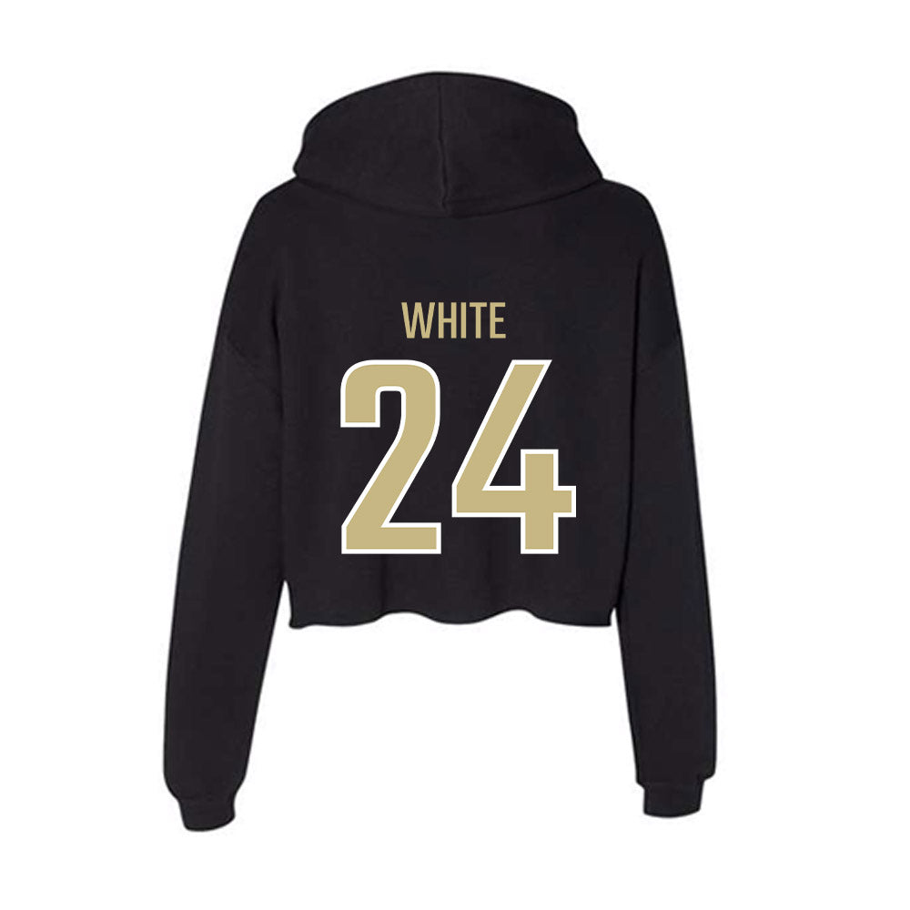 Jacksonville - NCAA Softball : Jordan White - Classic Shersey Women's Crop Fleece Hoodie-1