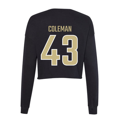 Jacksonville - NCAA Men's Lacrosse : Cooper Coleman - Classic Shersey Women's Cropped Crew Fleece-1