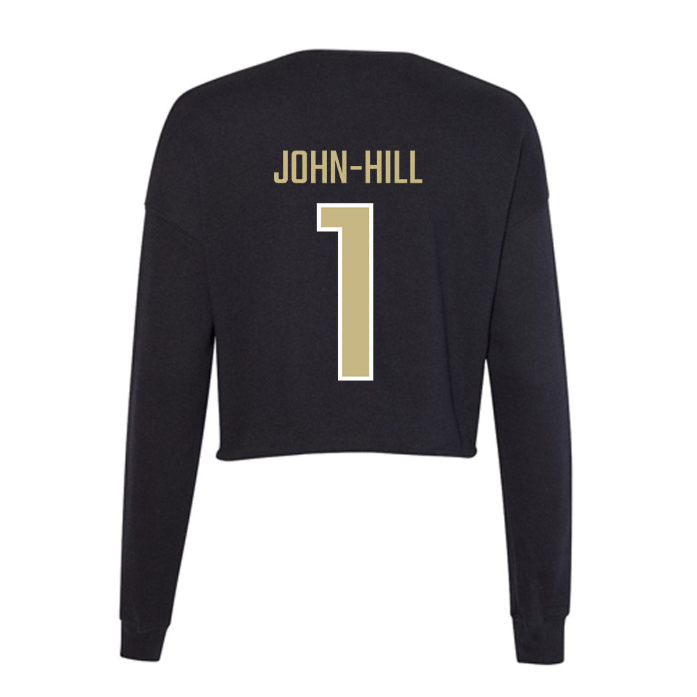 Jacksonville - NCAA Men's Lacrosse : Daylin John-Hill - Classic Shersey Women's Cropped Crew Fleece-1