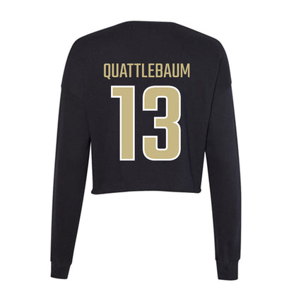 Jacksonville - NCAA Women's Basketball : LaRonda Quattlebaum - Classic Shersey Women's Cropped Crew Fleece-1