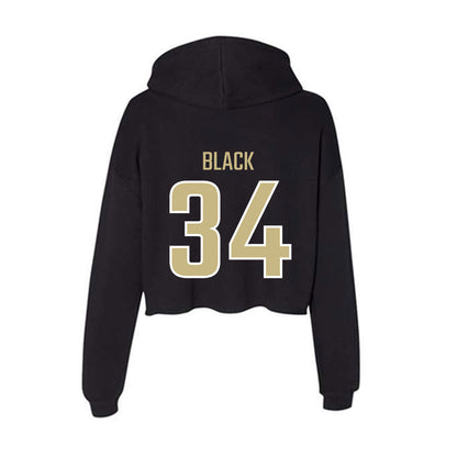 Jacksonville - NCAA Women's Soccer : Anaya Black - Classic Shersey Women's Crop Fleece Hoodie-1