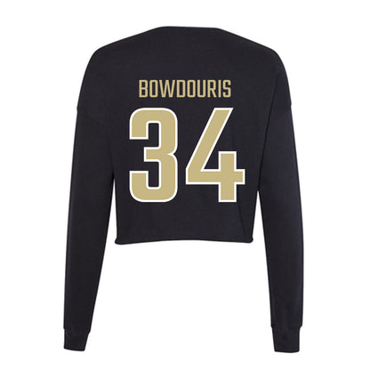 Jacksonville - NCAA Men's Lacrosse : George Bowdouris - Classic Shersey Women's Cropped Crew Fleece-1