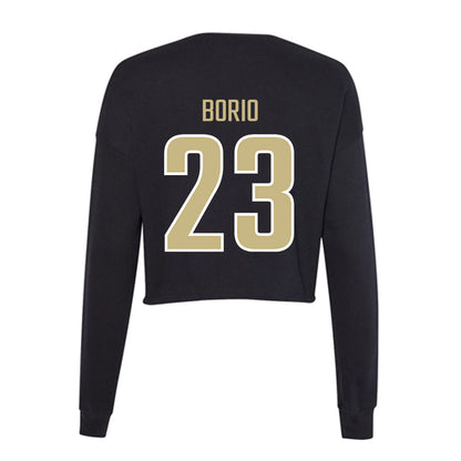 Jacksonville - NCAA Men's Basketball : Enrico Borio - Classic Shersey Women's Cropped Crew Fleece-1