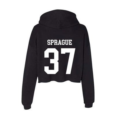 Utah State - NCAA Football : Dylan Sprague - Women's Crop Fleece Hoodie-1