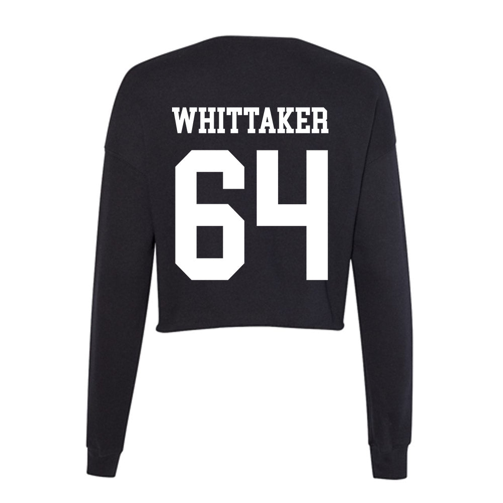 Utah State - NCAA Football : Caysen Whittaker - Women's Cropped Crew Fleece-1