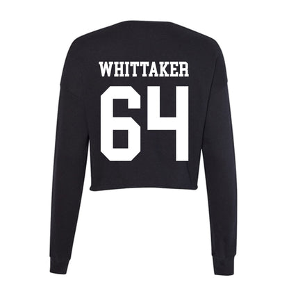 Utah State - NCAA Football : Caysen Whittaker - Women's Cropped Crew Fleece-1