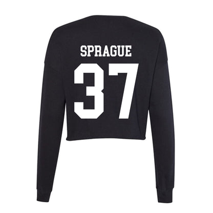 Utah State - NCAA Football : Dylan Sprague - Women's Cropped Crew Fleece-1