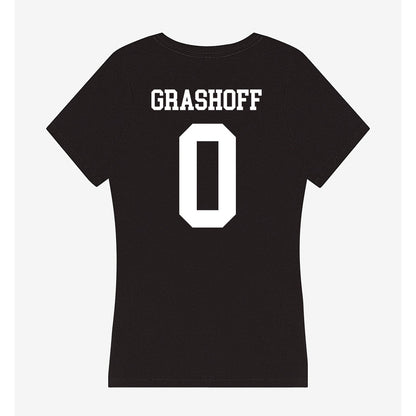 Utah State - NCAA Women's Soccer : Allee Grashoff - Women's V-Neck T-Shirt-1