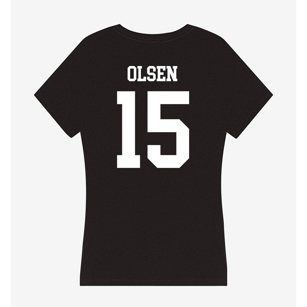 Utah State - NCAA Football : Ty Olsen - Women's V-Neck T-Shirt-1