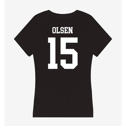 Utah State - NCAA Football : Ty Olsen - Women's V-Neck T-Shirt-1