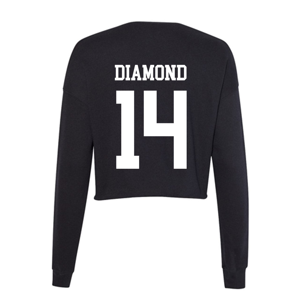 Utah State - NCAA Women's Soccer : Summer Diamond - Women's Cropped Crew Fleece-1