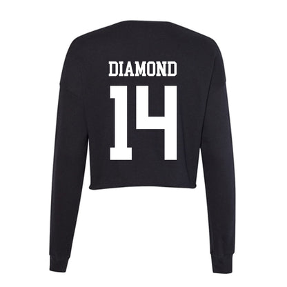 Utah State - NCAA Women's Soccer : Summer Diamond - Women's Cropped Crew Fleece-1