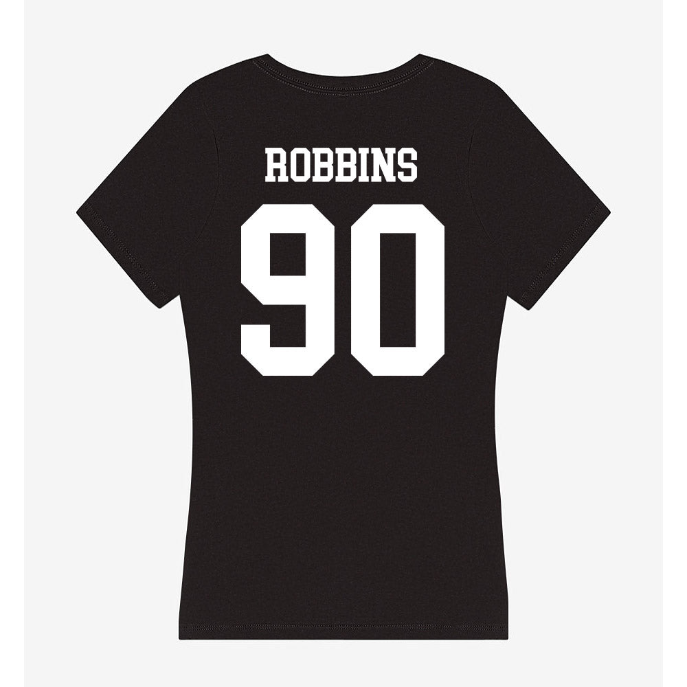 Utah State - NCAA Football : Zachary Robbins - Women's V-Neck T-Shirt-1