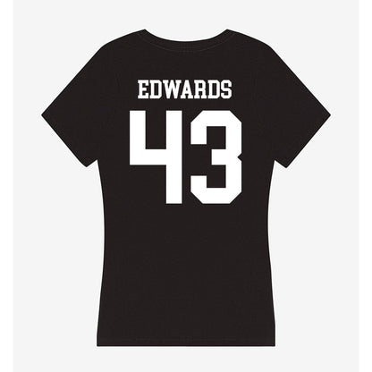 Utah State - NCAA Football : Owen Edwards - Women's V-Neck T-Shirt-1