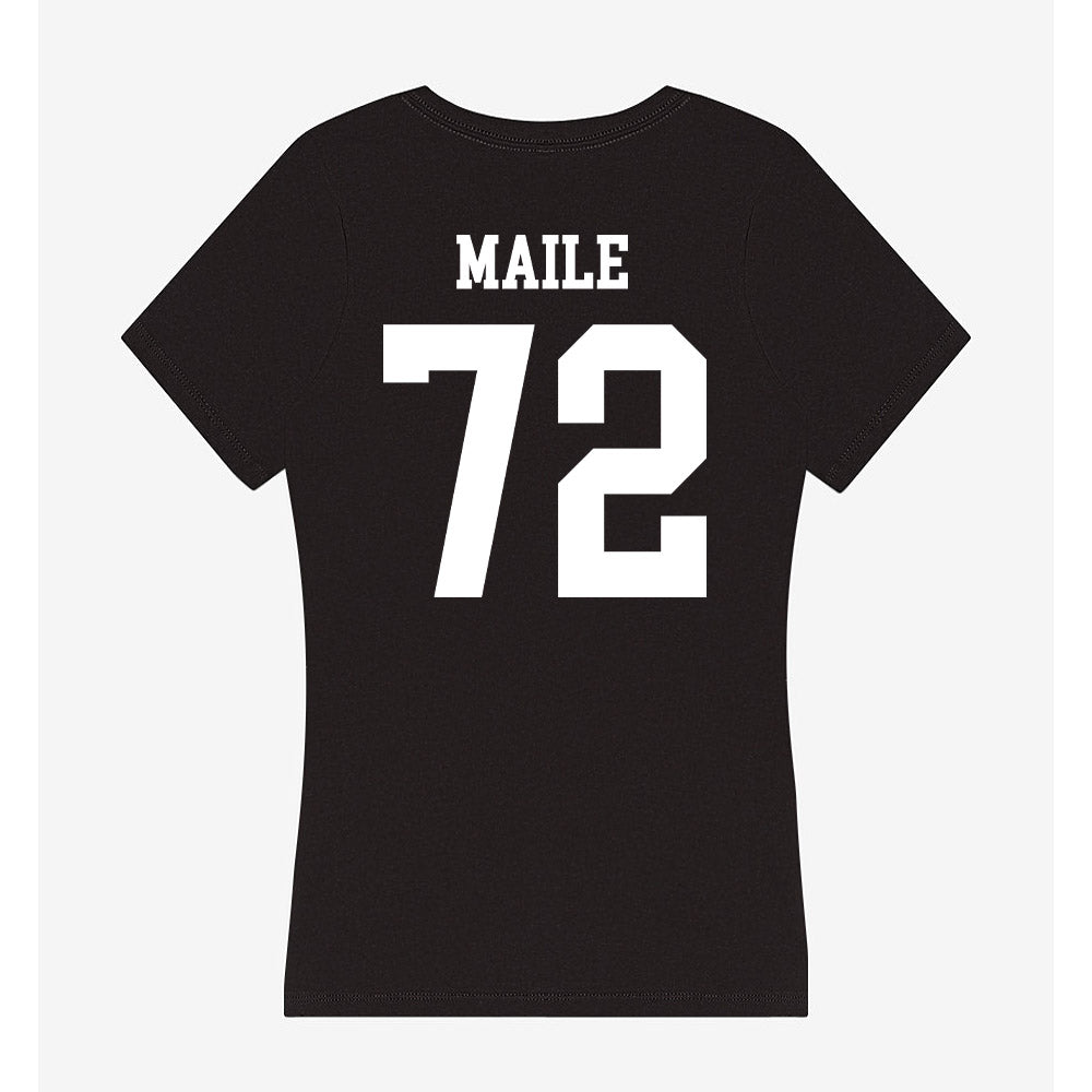 Utah State - NCAA Football : George Maile - Women's V-Neck T-Shirt-1