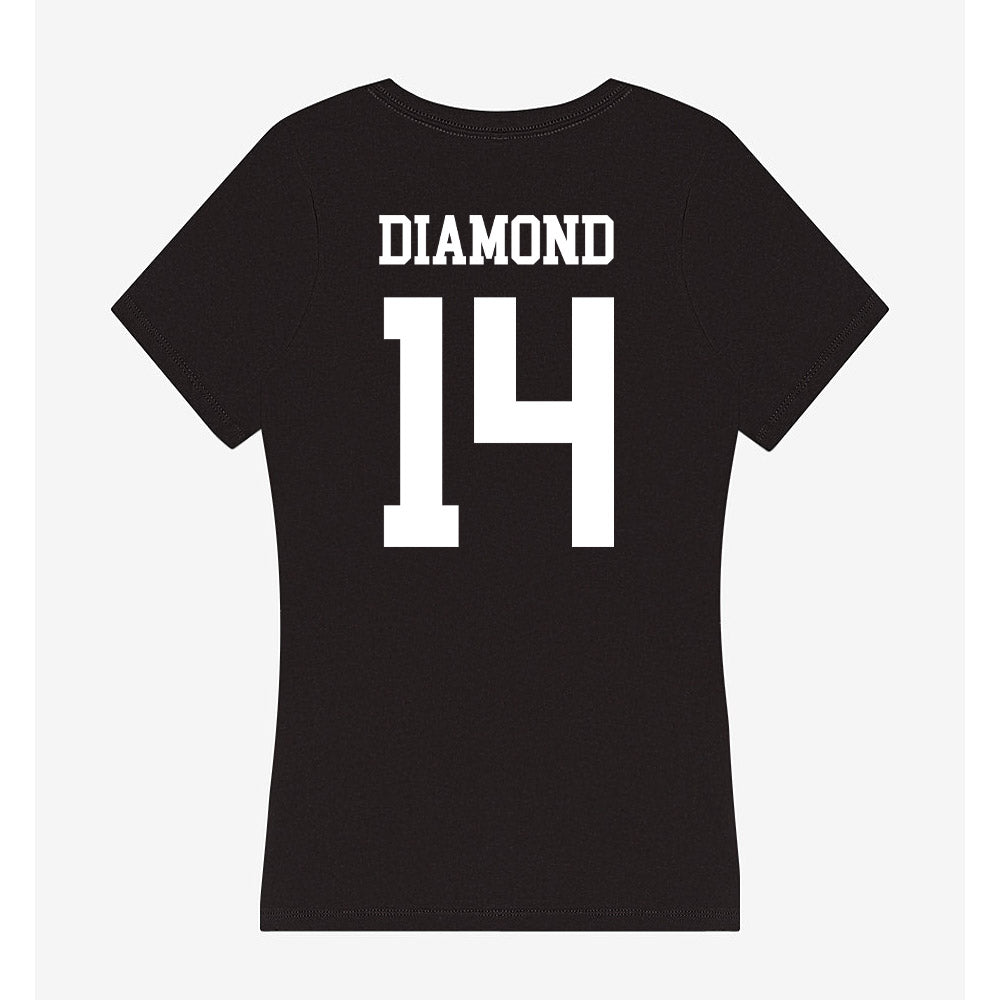 Utah State - NCAA Women's Soccer : Summer Diamond - Women's V-Neck T-Shirt-1