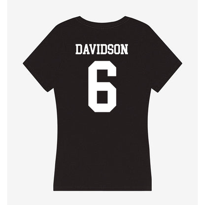 Utah State - NCAA Softball : Justine Davidson - Women's V-Neck T-Shirt-1