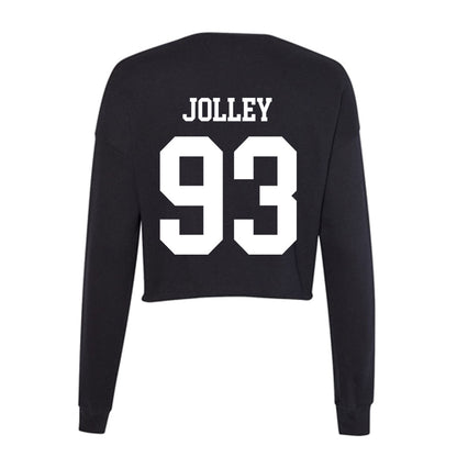 Utah State - NCAA Football : Tanner Jolley - Women's Cropped Crew Fleece-1