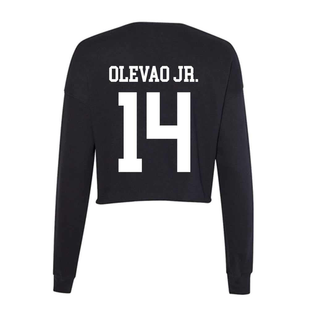 Utah State - NCAA Football : Bronson Olevao Jr. - Women's Cropped Crew Fleece-1