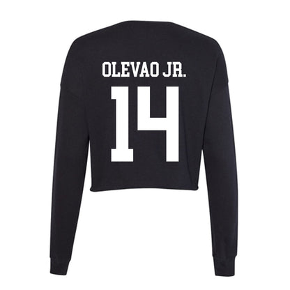 Utah State - NCAA Football : Bronson Olevao Jr. - Women's Cropped Crew Fleece-1