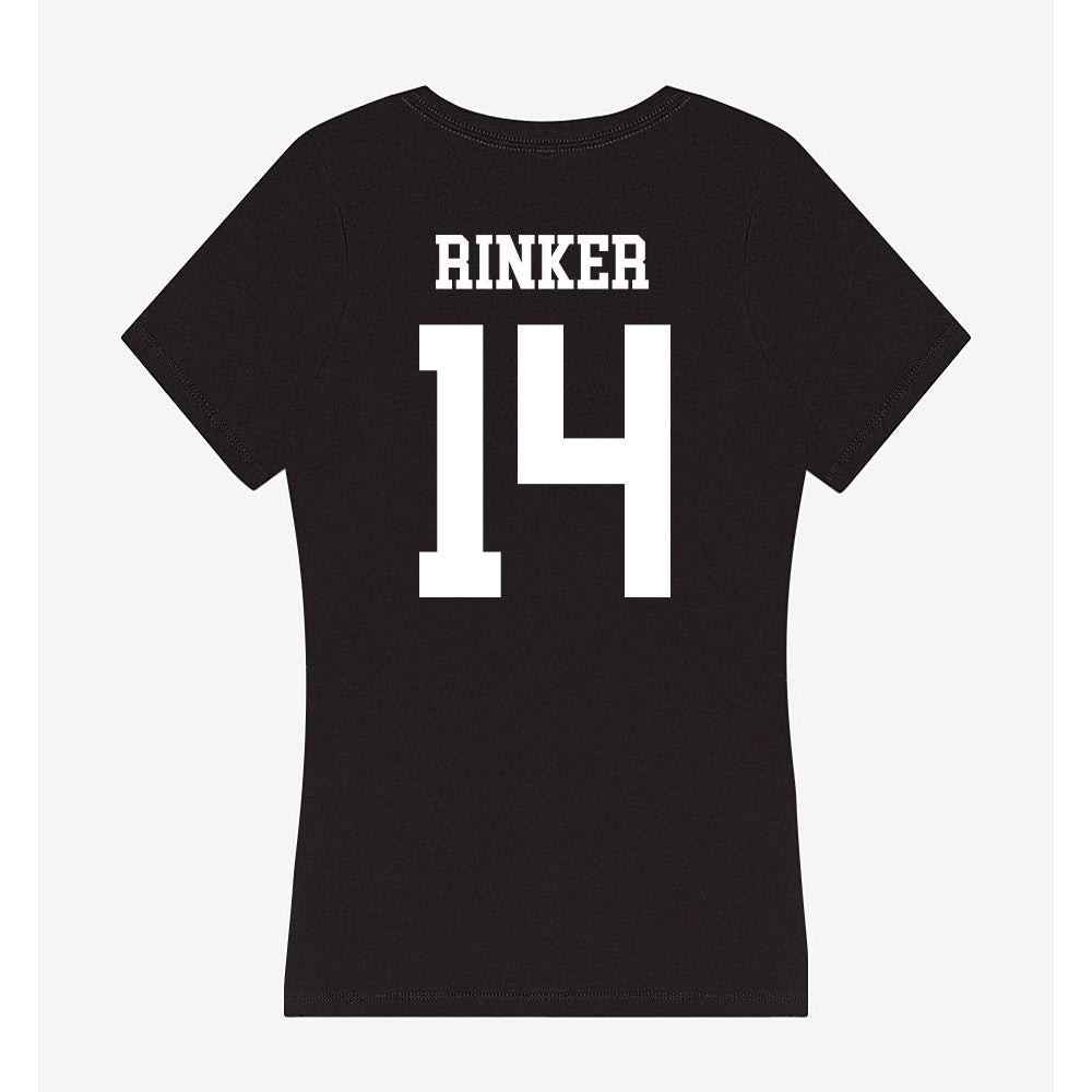 Utah State - NCAA Football : Tanner Rinker - Women's V-Neck T-Shirt-1