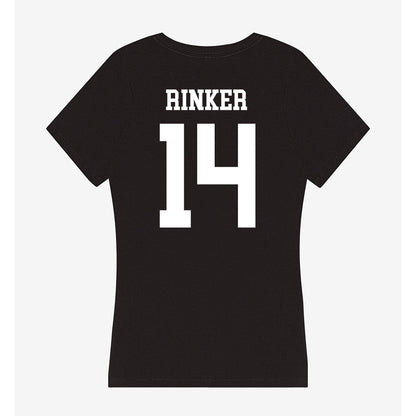 Utah State - NCAA Football : Tanner Rinker - Women's V-Neck T-Shirt-1