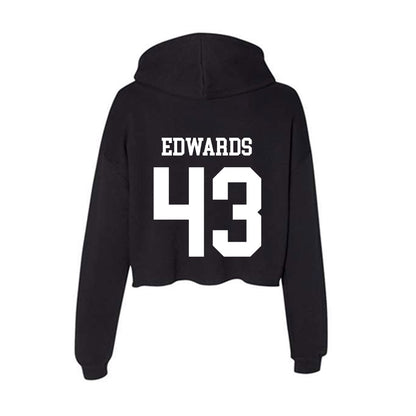 Utah State - NCAA Football : Owen Edwards - Women's Crop Fleece Hoodie-1