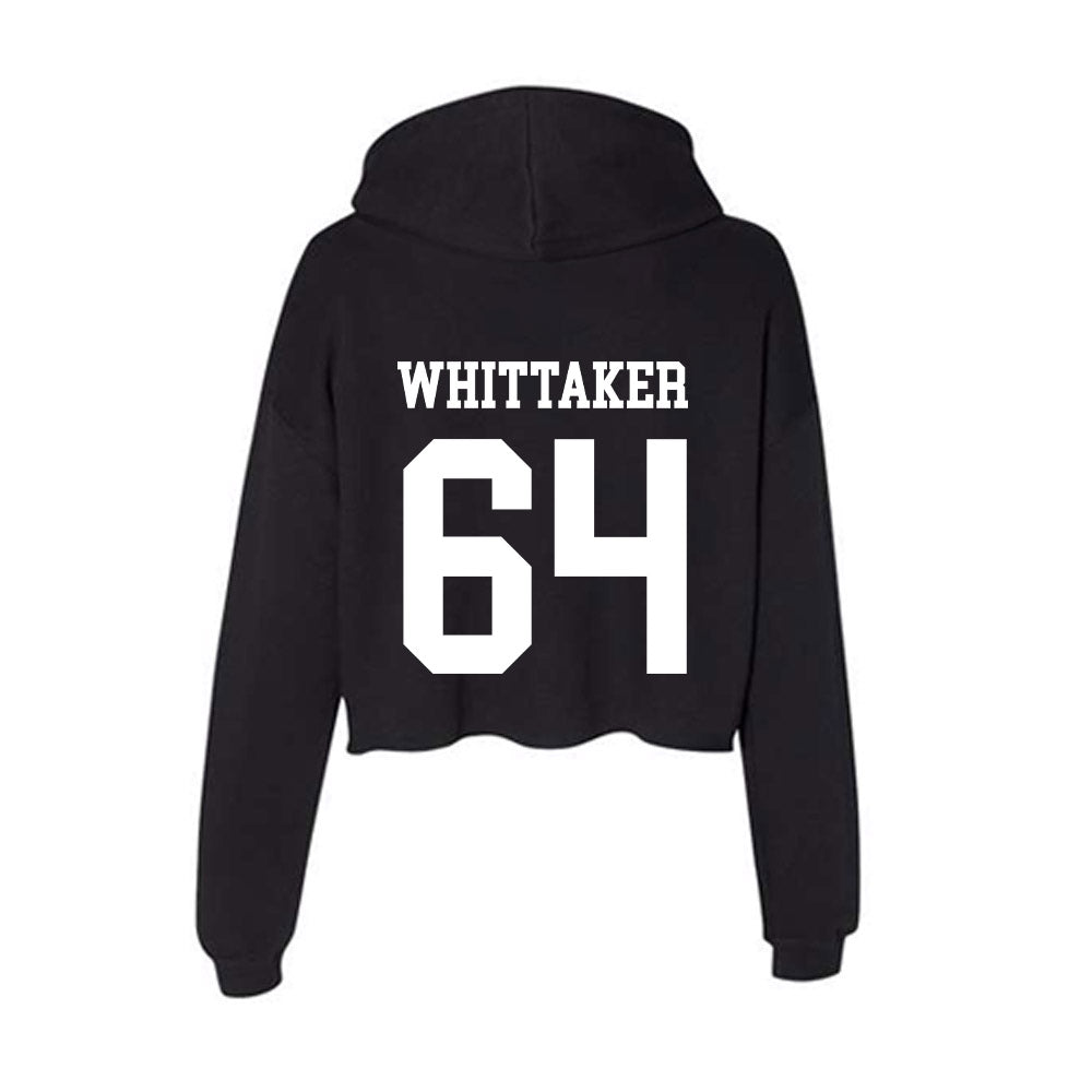 Utah State - NCAA Football : Caysen Whittaker - Women's Crop Fleece Hoodie-1