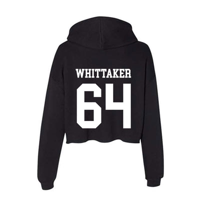 Utah State - NCAA Football : Caysen Whittaker - Women's Crop Fleece Hoodie-1